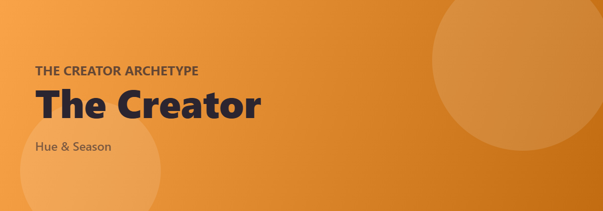 The Creator archetype banner