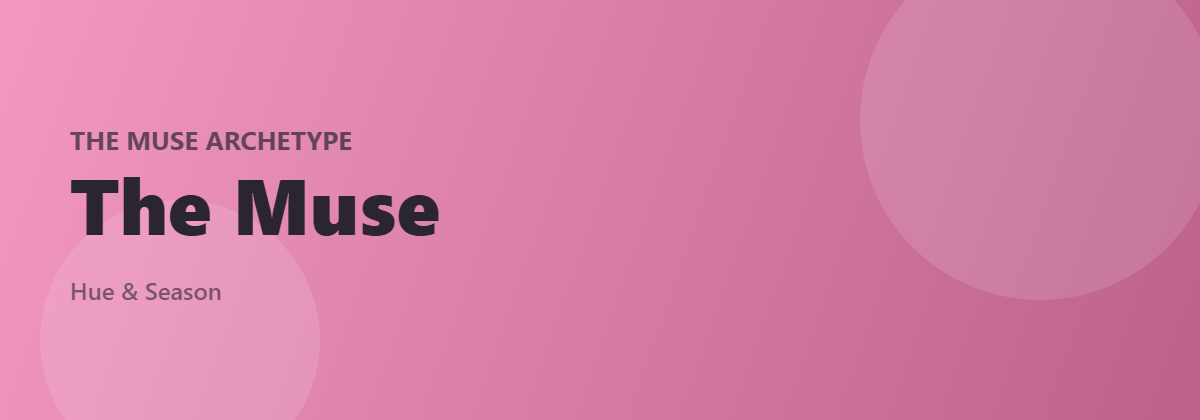 The Muse archetype banner