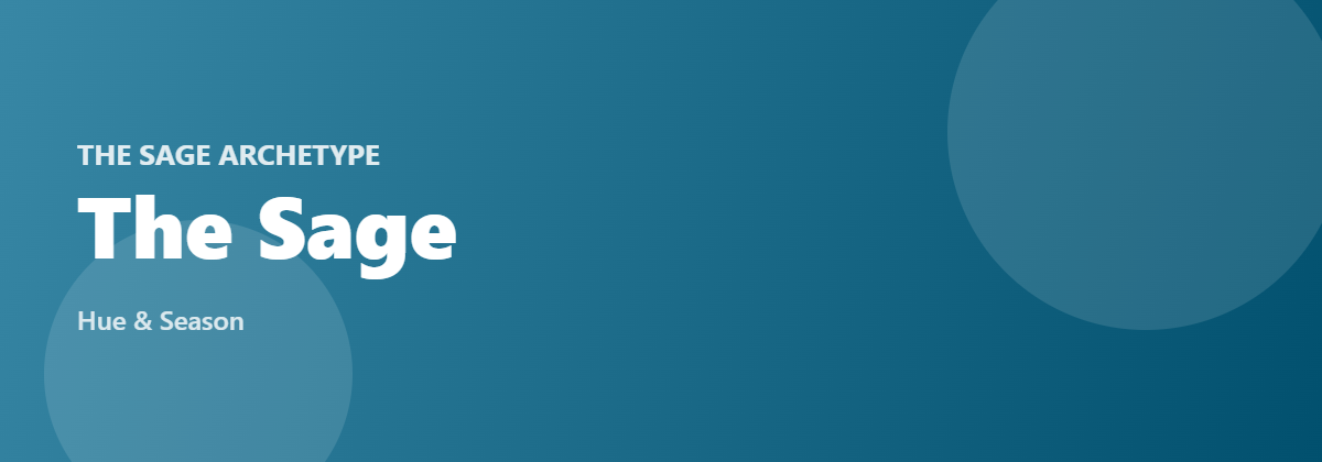 The Sage archetype banner
