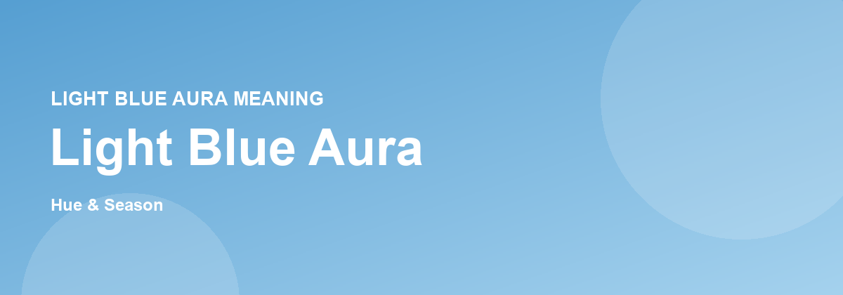 Light Blue aura color banner