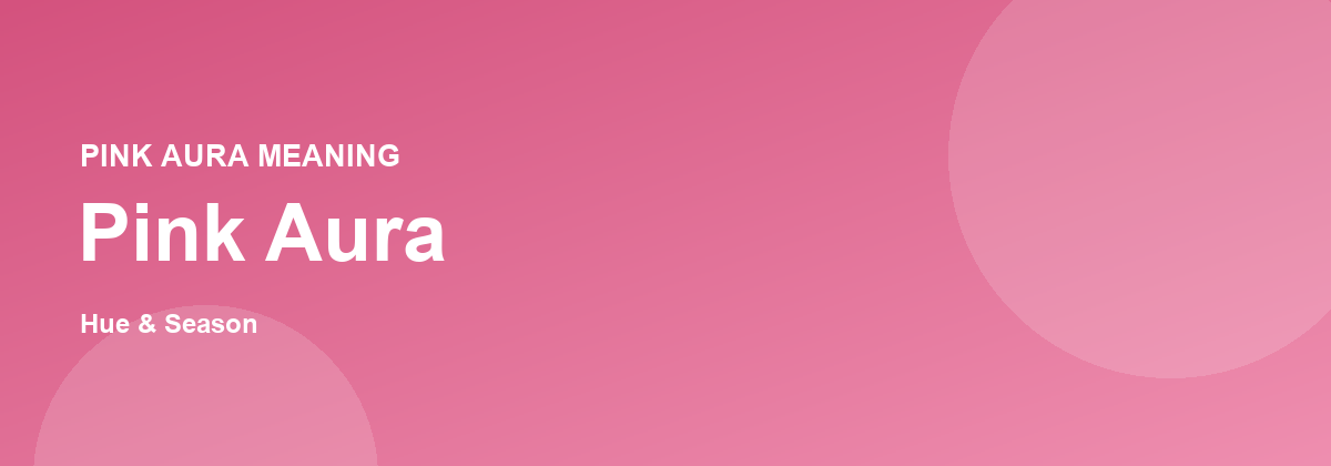 Pink aura color banner