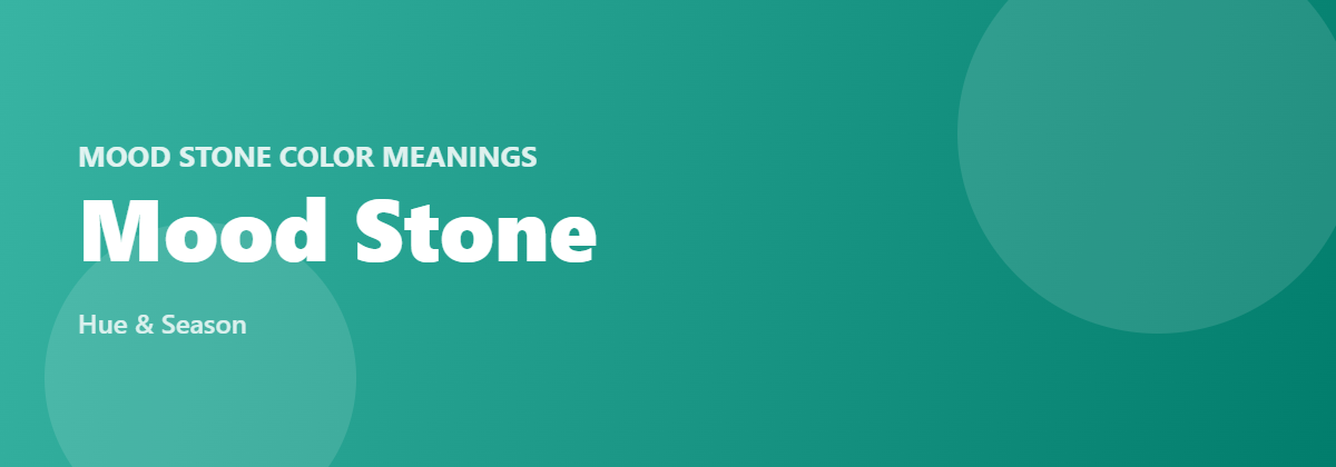 Mood Stone color meanings banner